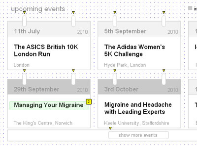 iA Event Calendar ia information architecture ux wireframe