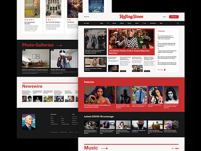 Rolling Stone Magazine Redesign Concept design interface magazine news redesign ui design ux design webdesign website