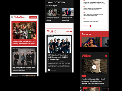 Rolling Stone Magazine Redesign Concept