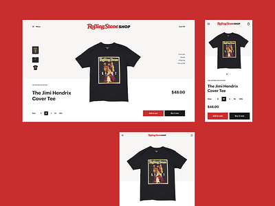 Rolling Stone Shop Redesign Concept