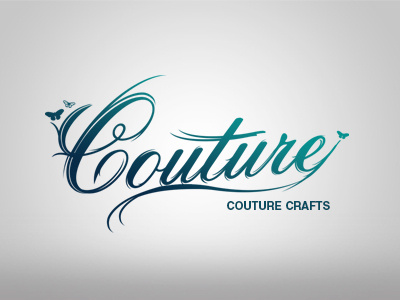 Couture Shotz branding flourish identity logo typography vector