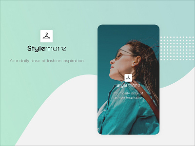 Splash Screen - Fashion Mobile App | StyleMore app design app ui fashion app fashion design fashion illustration fashion mobile app ui design user interface