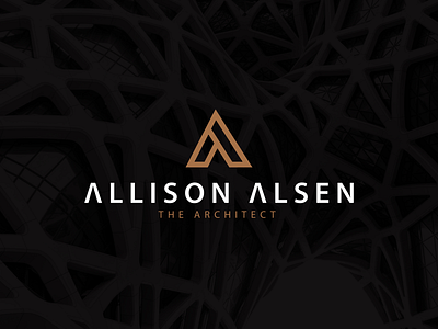 Allison Alsen logo architecture awesome branding creative logo mark wordmark