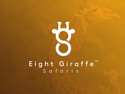 Eight giraffe logo awesome creative design giraffe giraffes logo pinterest safari safaris tourism