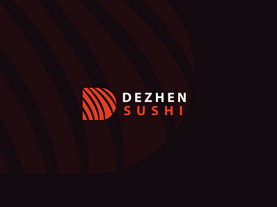 Dezhen sushi® brand branding dribbble dribbbleshot graphic logo minimal minimalist pinterest sushi sushilogo