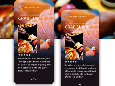 DezhenSushi® App design app branding dashboard design dribbble dribbblers logo ui uiux ux