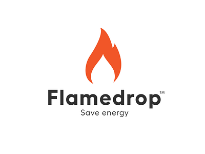 Flamedrop™ LOGO amazing awesome dribbleble flame logo