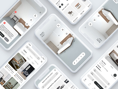 Heem - An end-to-end AR furnishing app that makes selecting furn app ar design minimal ui ux