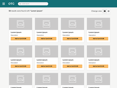 Results page with a repeated item template adobe design healthcare illustration item medical page repeated results template ui ux with