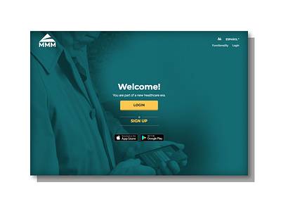 Landingpage for a Client of Healthcare Services