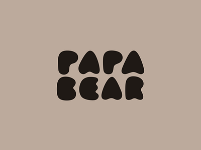 Papa Bear brand branding font identity lettering letters logo type typography wordmark