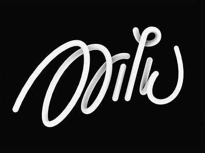 Milk, 3D lettering