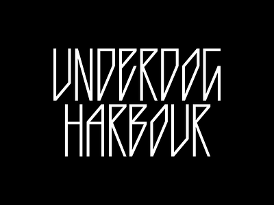 Underdog Harbour alphabet apparel branding clothes ecommerce fashion fashion brand font identity illustration lettering logo logotype mark streetwear symbol type typography wordmark