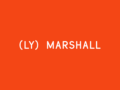 (Ly) Marshall art artist brand branding font identity lettering letters logo sign studio symbol type typography wordmark