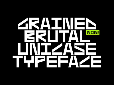 Grained Brutal Font