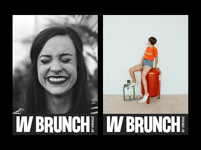 W Brunch brand branding conf conference digital feminism identity illustration lettering letters logo meetup online power product tech technology type typography women