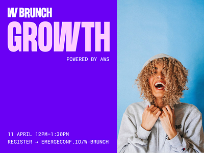 W Brunch brand branding business conference digital event feminism identity lettering meetup money online power startup support tech technology typeface typography women