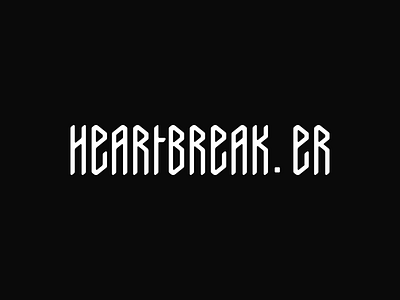 Heartbreaker bar brand branding cafe emotions feelings font heart identity lettering letters logo love music party restaurant type typeface typography wordmark
