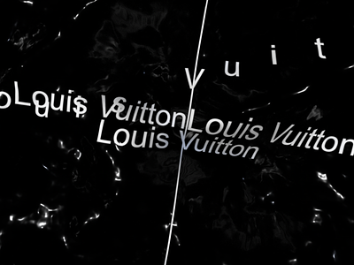 Louis Vuitton 3d brand branding c4d cg cinema4d coding creative fashion generative identity kinetic landscape lettering letters logo louis vuitton organic processing typography