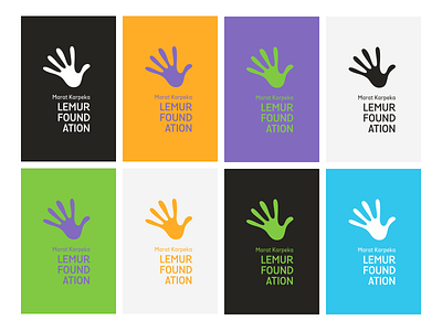 MK Lemur Foundation animal branding charity dynamic hand help identity layout lemur logo palm wildlife