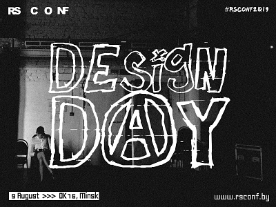 Design Day, The Rolling Scopes Conf alphabet art bold brand branding conference event font identity illustration lettering letters logo merch minsk mural poster print type typography