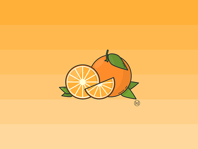 Orange app cartoon citrus design fruit illustration orange oranges outline shapes simple slice ui vector webdesign