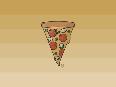 Pizza Time cartoon drawing food food and drink food illustration graphic design illustration illustrator italy lunch outline pizza pizza menu salami shapes simple snack time vector webdesign
