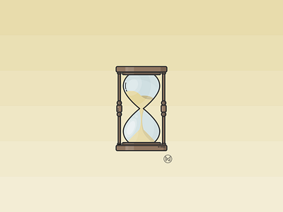 Hourglass cartoon clock design designer hourglass illustration illustrator outline sand simple time vector web webdesign wood wooden