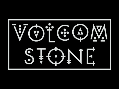 Geo Type #1 branding geo geometric type typography volcom volcom stone
