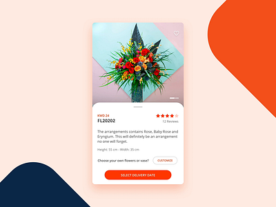 Flower Ordering UI e commerce flower order interaction ui ux