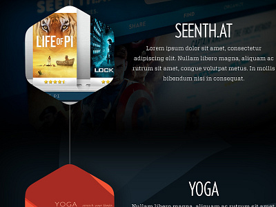 Portfolio WIP black portfolio seenthat self promotion web design yoga