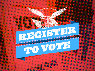 Register to Vote america eagle politics register ribbon stars teamengage vote