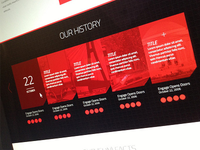 Wireframe Engage History engage history red teamengage timeline wireframe