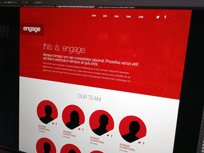Wireframe Engage Team