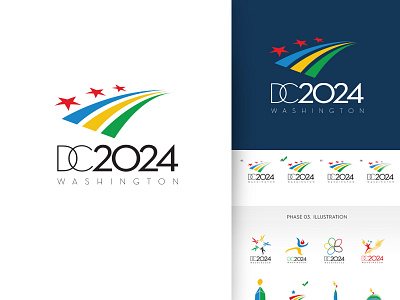DC2024 Logo brand branding engage logo olympics stars stripes summer teamengage washington dc