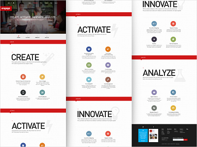 Engage • What We Do activate analyze create do innovate products services teamengage we website what