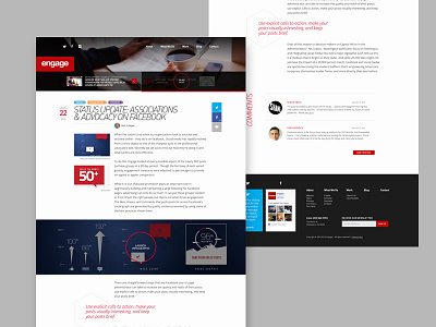 Engage • Blog Post agency article blog design news post teamengage web website wordpress