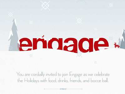 Engage Christmas Party Invitation