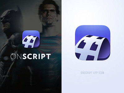 OnScript App Icon app film icon iphone logo movies quotes