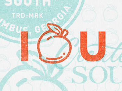 I Peach You columbus creative south georgia love peach thanks