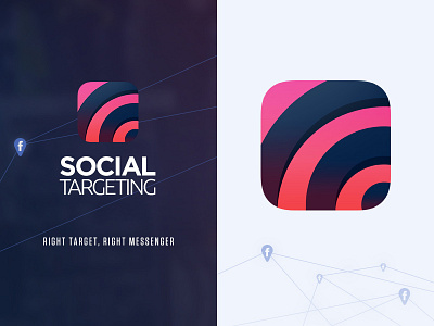 Social Targeting • App Icon app icon politics product sharing social targeting