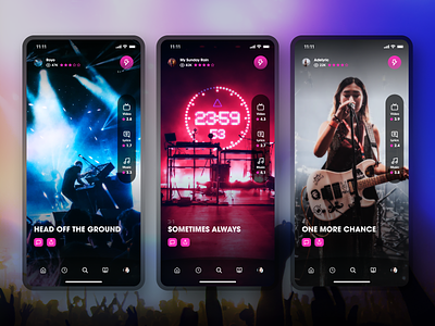 Muse-ic App app concert lyrics music player ratings sharing social ui video