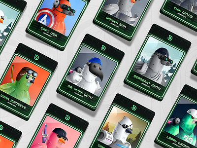 Dronies Playing Cards Concept birds cards drones dronies nft nfts print spy trading unfold
