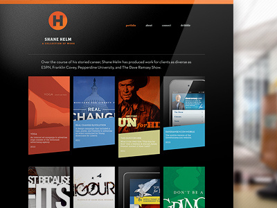 ShaneHelm.com Launched! black brothers launched neutraface orange portfolio shane helm vitesse website