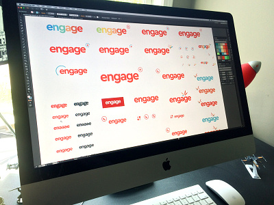 Engage Logo Exploration agency artboard brand branding digital engage logo