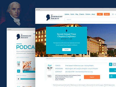 Federalist Society 2 federalist james madison politics society ui ux website