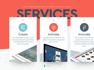 Engage 2017 Services cards services ui web
