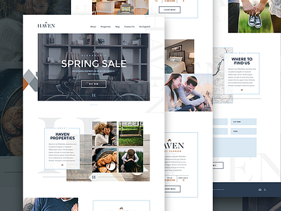 Haven WIP apartments engage homes lifestyle real estate ui web website