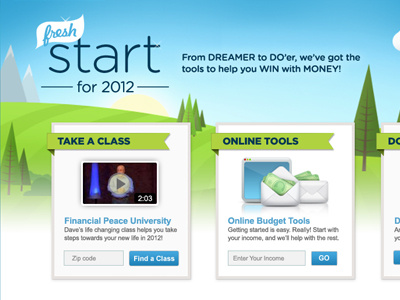 Fresh Start for 2012 2012 blue clean dave ramsey fresh green interface new years start