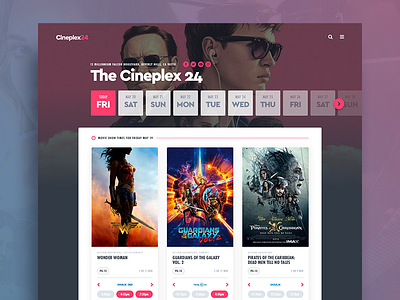 Movie Tickets (desktop) app film interface movie movies purchase ticket tickets